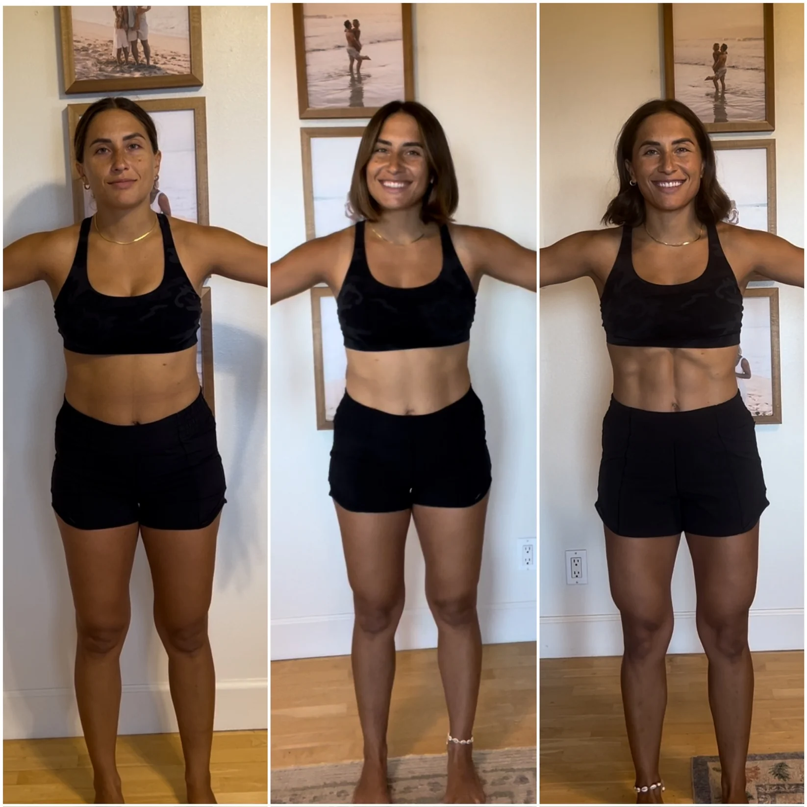 Andrea's own 12-week progression, start to finish