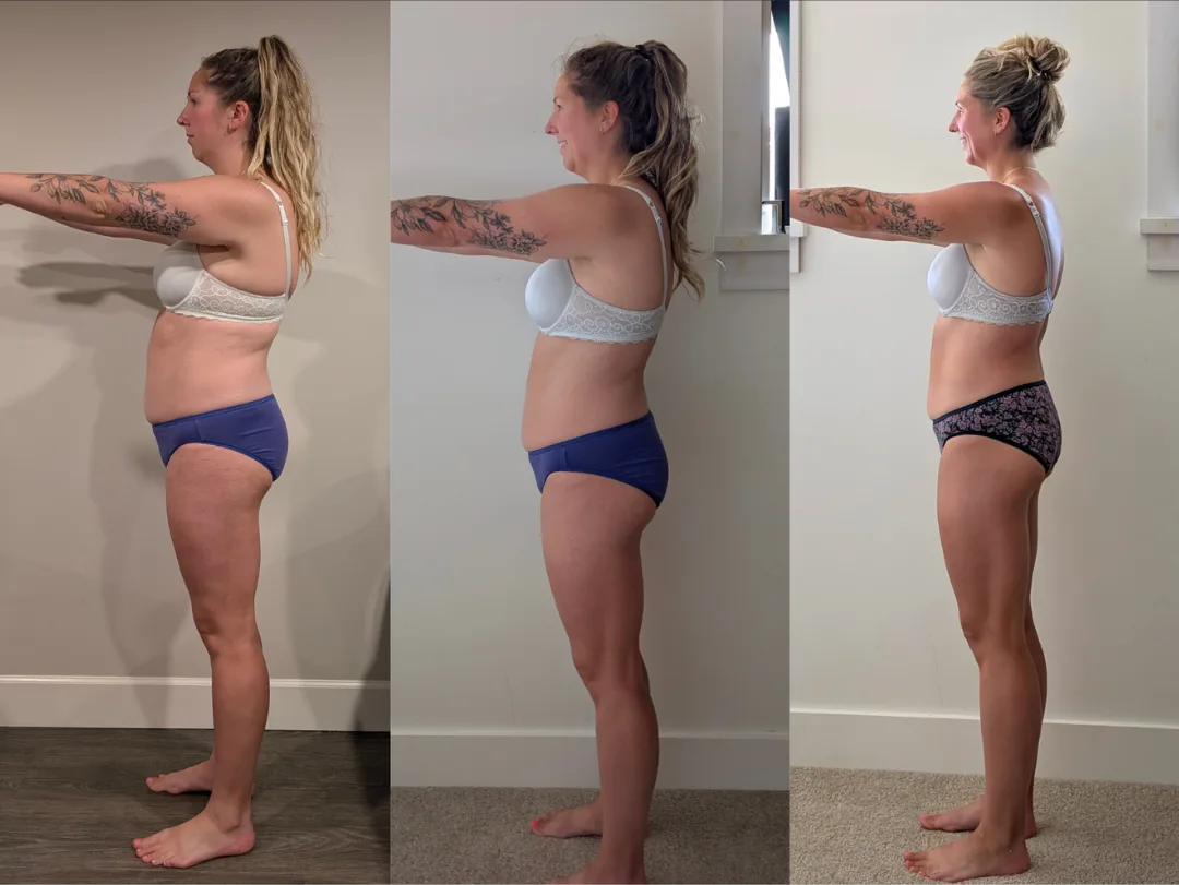 Mamele member side-profile progression across three check-ins