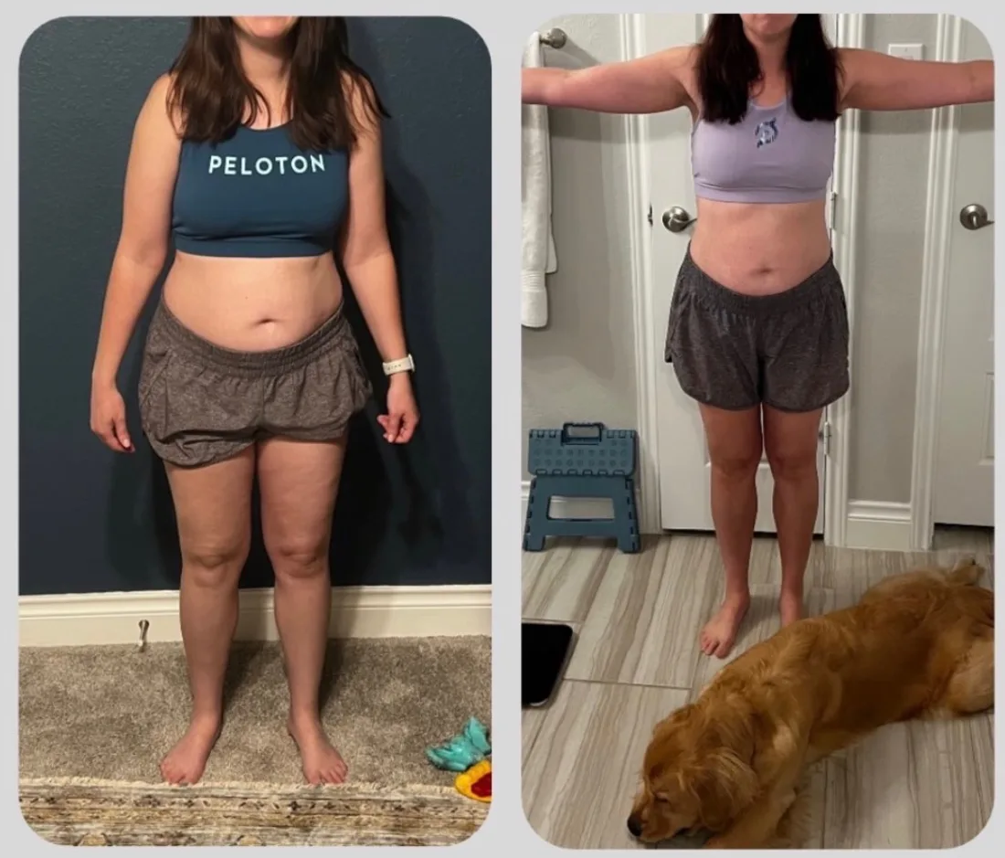 Mamele member before and after, 10 lb difference